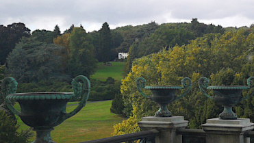 Blick auf den Park der Villa Hügel